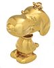 Cartier  18K Yellow Gold Pendant C. 1980, "Snoopy", H 1'' W .5''