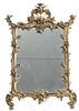 French Style Gilded Bronze Easel Mirror, H 14.5'' W 10''