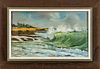 Hiroshi Tagami (American, 1929-2014) Oil On Canvas  1965, Seascape #9, H 11.5'' W 20''