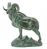 James Lippett Clark (American, 1883-1957) Bronze Sculpture, Alaskan White Sheep, H 10.5'' L 8.5''