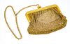 14kt Yellow Gold Mesh Change Purse. With Chain C. 1900, W 3'' L 3'' 94.6g