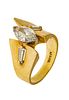 14kt Yellow Gold & Marquis Diamond Ring, Size: 5.5, 6g
