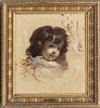SIR THOMAS LAWRENCE (BRITISH, 1769–1830) OIL ON CANVAS, H 17.25" W 15" HEAD OF A CHILD 