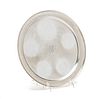 TIFFANY & CO STERLING SILVER ROUND TRAY DIA 10.7", 19T O  