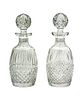 WATERFORD 'MAEVE' & 'COLLEEN' CRYSTAL DECANTERS, 2 PCS, H 10.75"-11" 