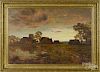 Robert Gallon (British 1845-1925), oil on canvas landscape, signed lower left, 24'' x 36''.