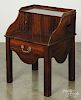 George III mahogany end table, late 18th c., 28 1/4'' h., 20 3/4'' w.