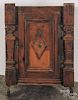 Continental pine hanging cupboard, late 18th c., 28'' h., 19 1/2'' w.
