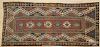 Kazak carpet, ca. 1900, 8'6'' x 3'10''.