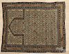 Shirvan prayer rug, ca. 1900, 4'5'' x 3'8''.