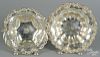 Two sterling silver bowls, 2 1/2'' h., 10 3/4'' dia. and 2 1/2'' h., 9 3/4'' dia., 23.6 ozt.