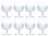 Waterford (Irish, 1783) Colleen Cut Crystal Brandy Snifters, H 5'' Dia. 3.25'' 8 pcs