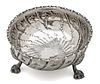Hand Made Sterling Silver Open Footed Bowl C. 1880, H 2.5'' Dia. 5'' 5.17t oz