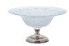 Hawkes  Crystal And Sterling Compote,  1930, H 6.5'' Dia. 12''