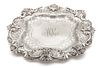 Frank Smith Co Sterling Silver Serving Tray, Pierced Detail Dia. 11'' 17t oz