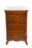 Mahogany Federal Style Chest Of Drawers  1940, H 24'' W 15.5'' Depth 14''