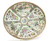 Chinese Rose Medallion Porcelain Oval Platter, C. 19th.c., H 1.75'' W 14.5'' L 17.75''