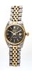Rolex Oyster Perpetual (superlative Chronometer)  Stainless Steel Band, 14kt Trim, Datejust Watch,  1970,
