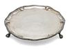 George Il Sterling Silver Salver By Richard Rugg, C. 1776, Dia. 8'' 12.3t oz