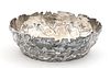 London Sterling Silver Centerpiece Bowl, Gold Plated Interior, C. 1773, H 2'' Dia. 7'' 11.34t oz