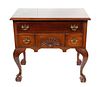 Queen Anne Style Mahogany Lowboy,  1900, H 28'' W 29''