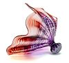 Dale Chihuly (American, 1941) Art Glass Shell, H 4.75'' W 8.5'' Depth 6''