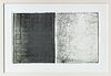 Nancy Haynes (American, 1947) Monoprint C. 1996, Thus Gone/Sleeping Porch (Diptych), H 18'' W 29.5''