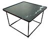Cassina (Italian) DESIGNED BY LUCA NICHETTO Torei Square Occasional Table With Stone White Carrara Marble Top H 16.1'' W 24'' Depth 24''
