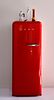 Smeg (Italian) Retro Style Red Refrigerator H 60'' W 23'' Depth 28''
