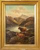 Albert Dunington (British, 1860-1928) Oil On Canvas, C. 1908, H 39.5'' W 29.5'' 'Loch Long Highlanders'