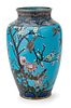 Japanese Cloisonne Vase H 12'' Dia. 7.5''