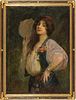 Joseph W. Gies (American, 1860-1935) Oil On Canvas H 30'' W 22''