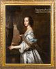 SIR PETER LELY (BRITISH, 1618-1680), OIL ON CANVAS,  H 48.5", W 39", FRANCIS CONTELS OF DORSETT WIFE OF RICHARD EARL OF DORSETT MOTHER OF MARY COUNTEL