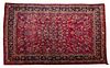 PERSIAN MASHAD HANDWOVEN WOOL WITH SILK HIGHLIGHTS RUG, C. 1970S, W 11', L 14' 