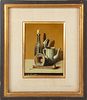 A LOCATI, OIL ON ARTISTS BOARD, GROUP OF TWO, H 8.75-11" W 6.25-8.5" STILL LIFES