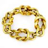 Vintage Heavy 18 Karat Yellow Gold Knot Link Bracelet