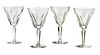 WATERFORD 'SHEILA' CUT CRYSTAL WATER GOBLETS, 13 PCS, H 7", DIA 4" 