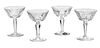 WATERFORD 'SHEILA' CUT CRYSTAL COCKTAIL GLASSES, 12 PCS, H 4", DIA 3"