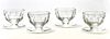 WATERFORD 'SHEILA' CUT CRYSTAL FOOTED DESSERT CUPS, 12 PCS, H 3", DIA 4"