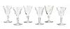 WATERFORD 'SHEILA' CUT CRYSTAL PORT WINE GLASSES, 12 PCS, H 4.5", DIA 2.5" 