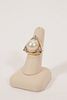 MABE PEARL & 15CT.TW ACCENT DIAMONDS,14K YELLOW GOLD RING 