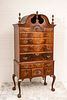 CHIPPENDALE STYLE CARVED MAHOGANY HIGHBOY, H 80" W 40", D 20" 