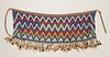 SOUTHERN AFRICAN SHELLS AND BEADS APRON WITH SHELL FRINGE H 9" W 21" 