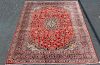 Persian Kashan 9.8 x 13.6 wool rug