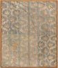 19th Century French Silk Embroidery Textile 6 ft 1 in x 5 ft 1 in (1.85 m x 1.54 m)