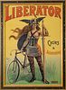 JEAN DE PALEOLOGUE (PAL) 1860-1942) LITHOGRAPHIC POSTER ON PAPER, LINEN BACKED, H 40" W 56" LIBERATOR