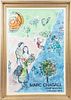 MARC CHAGALL (FRENCH, 1887-1985) LITHOGRAPH IN COLORS ON WOVE PAPER, 1974, H 36", W 24", THE FOUR SEASONS 