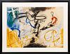 ILLEGIBLY SIGNED PASTEL & GOUACHE ON WOVE PAPER, 1989, H 28.75", W 40", UNTITLED ABSTRACT 