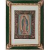 CARMEN PARRA, Virgen de Guadalupe, 2014, Firmada, Serigrafía P / A, 131 x 101 x 8 cm medidas totales con marco