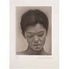 SANTIAGO CARBONELL, Mujer casi desnuda, Firmado, Fotograbado P. A., 22 x 16 cm medidas totales